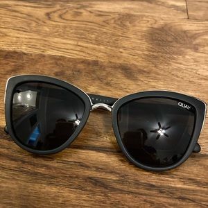 Quay black oversized sunglasses